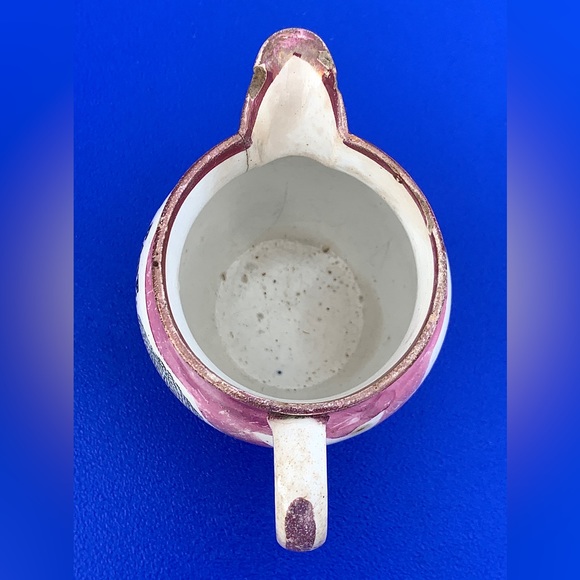 Circa 1805 Pink Lustre Sunderland GOOD HUMOUR Creamer Jug Pitcher - Picture 8 of 16